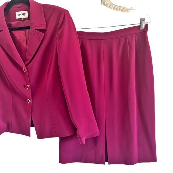 Kasper 2PC Skirt Suit Blazer Jacket Size 12 - Picture 2 of 9